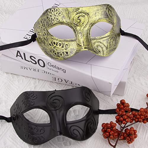 FEQO 32 Pieces Masquerade Masks Vintage Antique Venetian Masks Masquerade Party Mask