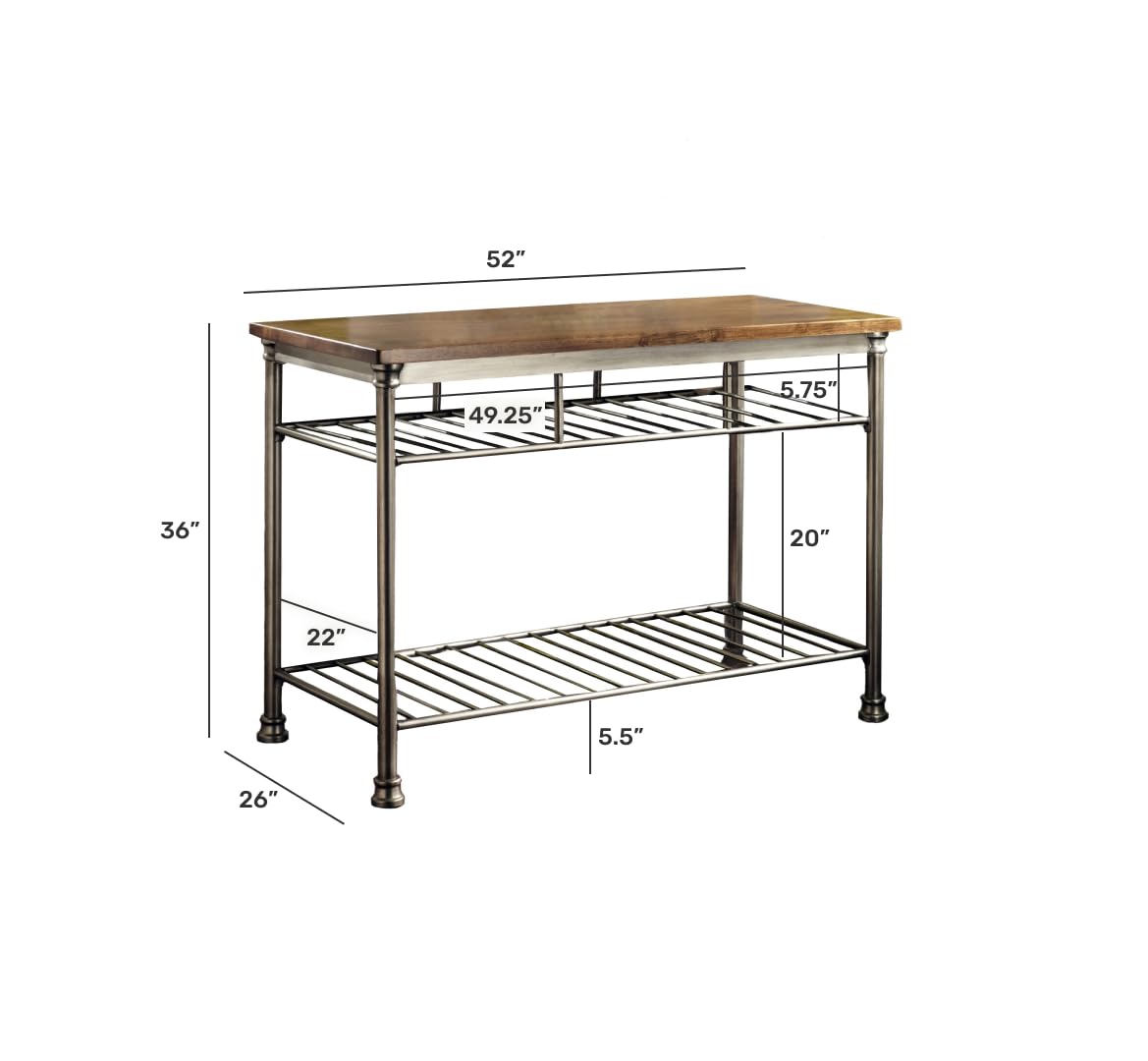 Homestyles Orleans Kitchen Island, FURNITURE, Brown
