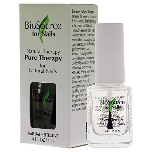 BioSource for Nails Natural Therapy Nude Cover Base & Top Coat, 0.4 oz