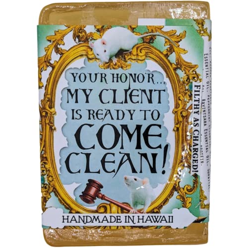 FILTHYFARMGIRL.COM Filthy Lawyer All Natural Mint Ravintsara Soap Bar, Yellow