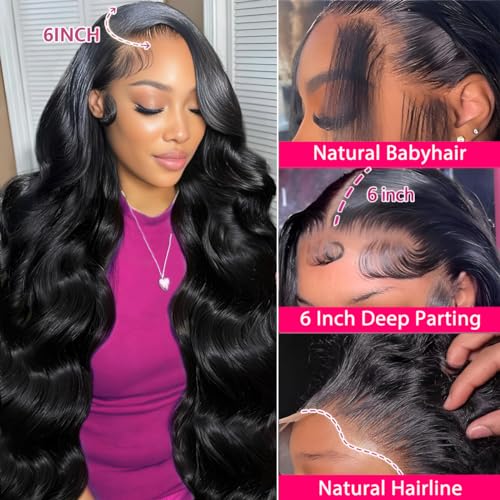 220 Density 13x6 Ombre Lace Front Wig Human Hair 1B/27 Balayage Highlight Body Wave Lace Front Wigs Human Hair Colored Ombre Brown Wig Human Hair Glueless HD Lace Frontal Wigs Human Hair 20 Inch