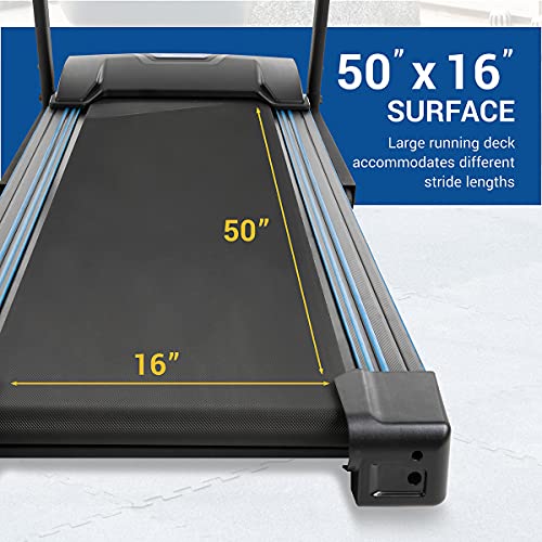 XTERRA Fitness TR150 Folding Smart Treadmill, 250 LB Weight Capacity, 2.25HP Motor, Multiple Levels of Incline, 12 Preset Programs, XTERRA+ Fitness App Included with Purchase