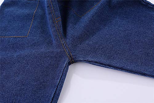 Mud Kingdom Baby Boys Cute Denim Overalls Adjustable Straps Blue 12-18 Months