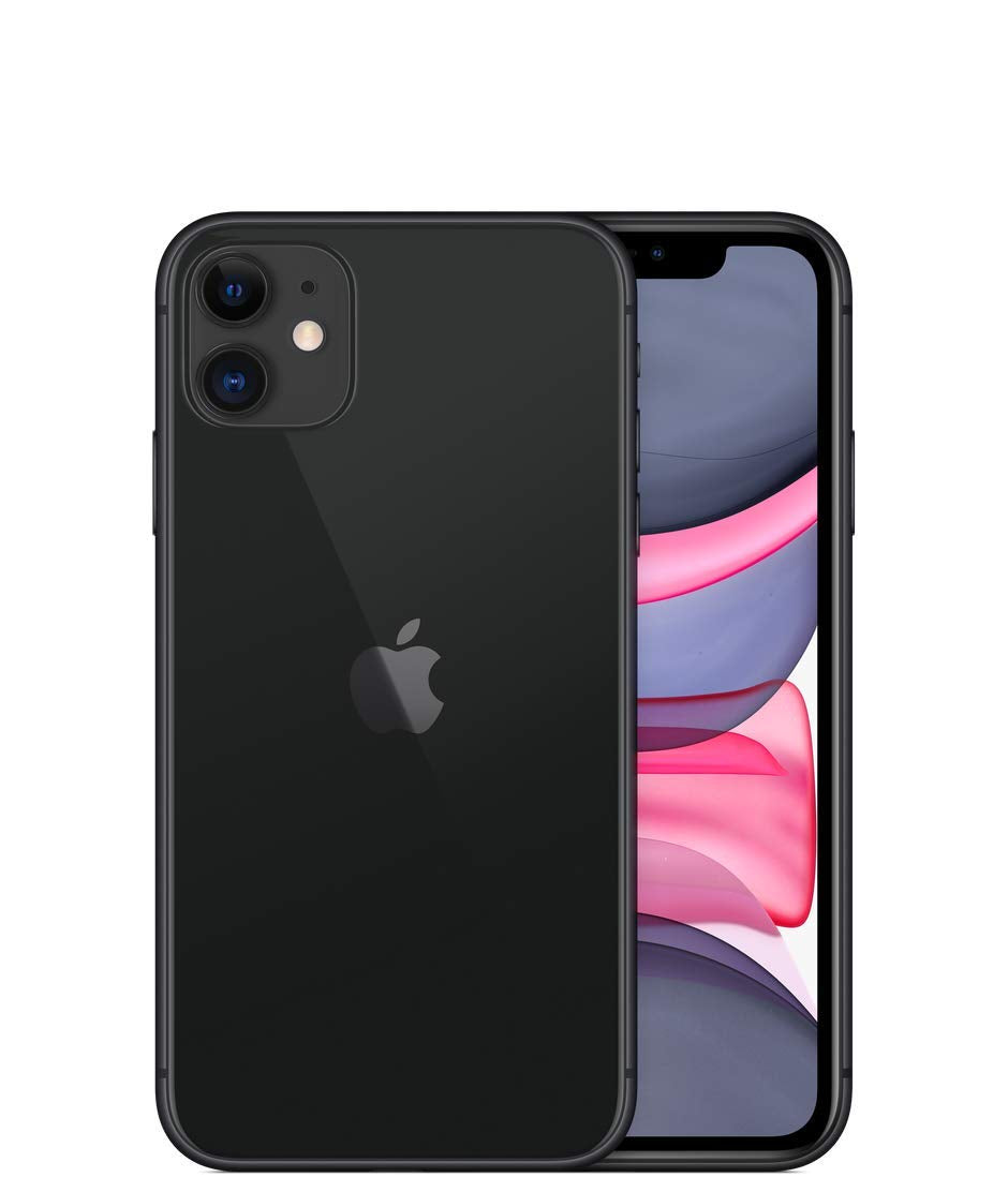 Apple iPhone 11, 64GB, Black - Unlocked (Renewed Premium)