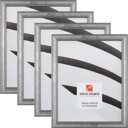 Craig Frames 314SI 20 x 26 Inch Picture Frame, Ornate Silver, Set of 4