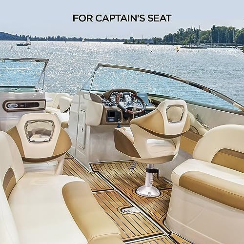 Adjustable Boat Seat Pedestal Boat Seats and Pedestals Boat Seat Pedestals and Bases with Slide and Swivel for Locking Boat Seats Captain Chair 13.5 to 18 Inches Height