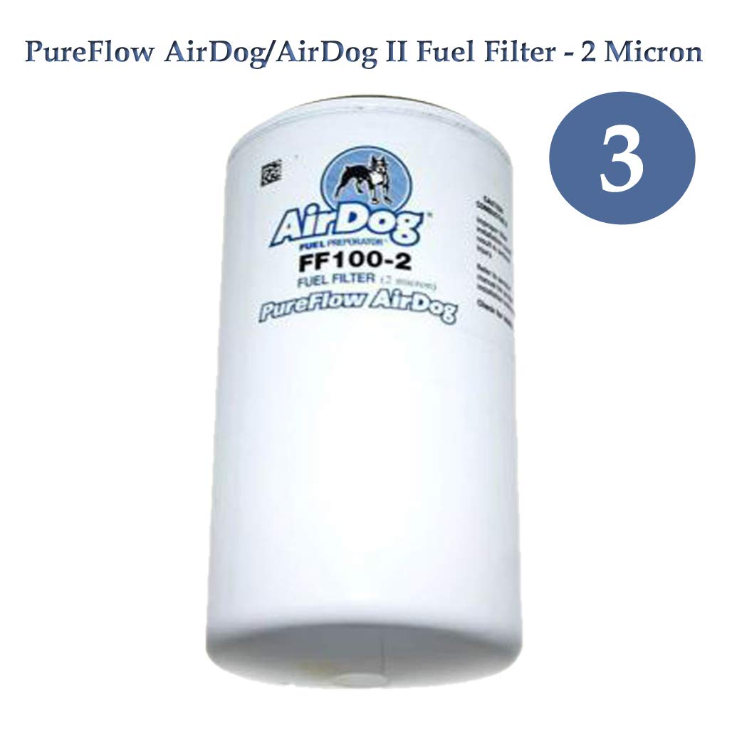Air Dog Filters 6 Pack | (3) Fuel Filters FF100-2 & (3) Water separator WS100