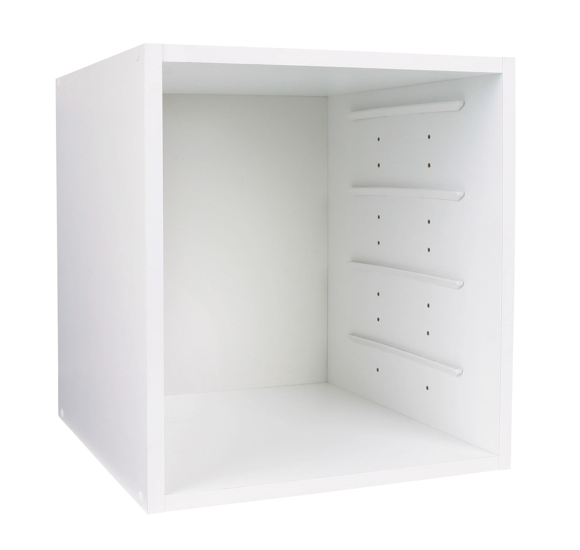 ArtBin 6855SC Super Satchel Cube - 15.5 x 16.75 x 15.625 in. Arts and Crafts Supply Storage with Pre-Drilled Holes, 6 Rail Set, Customizable, White