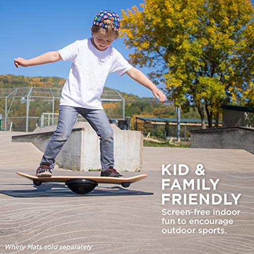 Whirly Board Spinning Wooden Balance Board & Agility Training Equipment
