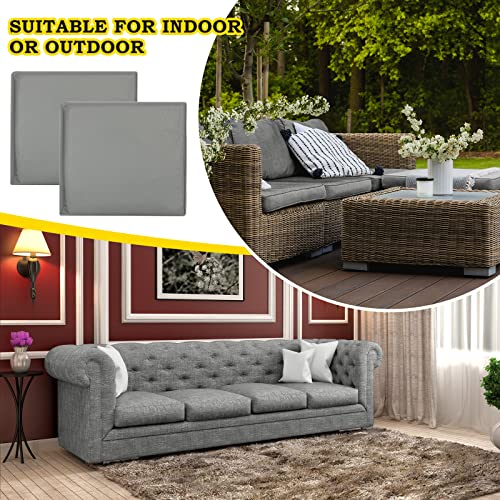Amyhill 12 Pack Outdoor Patio Cushion Covers Waterproof Chair Cushion Covers Couch Cushion Covers Replacement with Zipper Furniture Cushion Slipcovers for Sofa Indoor, 22 x 24 Inch(Dark Gray)