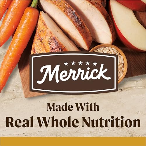 Merrick Healthy Grains Premium Adult Dry Dog Food, Wholesome and Natural Kibble, Healthy Weight Recipe - 4.0 lb. Bag