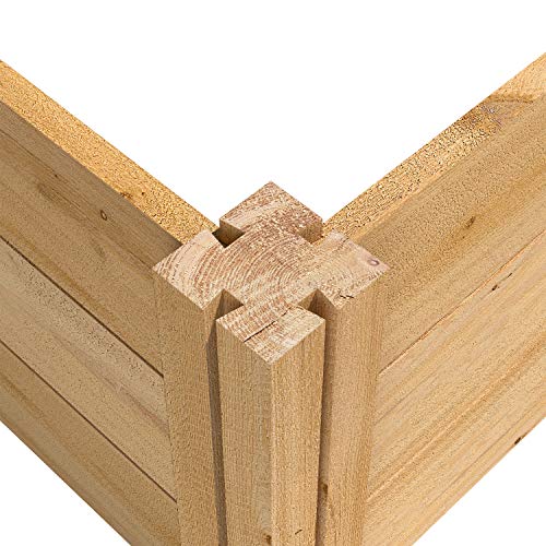 Best Value Cedar Raised Garden Bed Planter 24" W x 96" L x 10.5" H