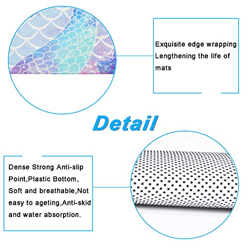 4 Pcs Flower Butterfly Shower Curtain Set with Non-Slip Rug, Toilet Lid Cover and Mat, Colorful Floral Shower Curtain with 12 Hooks, Waterproof Fabric Bath Curtain for Bathroom, Blue