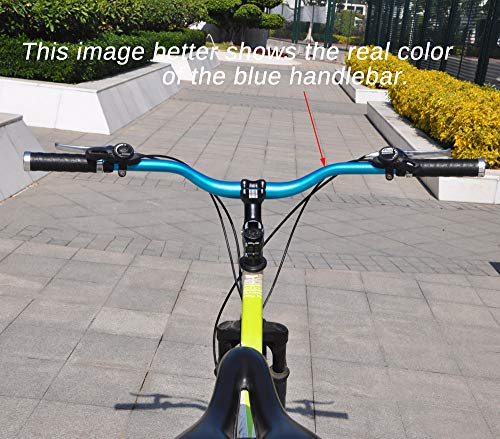 UPANBIKE Mountain Bike Handlebar 31.8mm Aluminum Alloy MTB Bicycle Riser Handlebar Extra Long 780mm with Paint Matte Surface (Black,780mm)