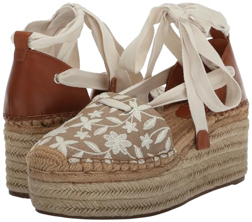 Vince Camuto Women's TISHEA Espadrille Wedge Sandal, Light Tan, 11