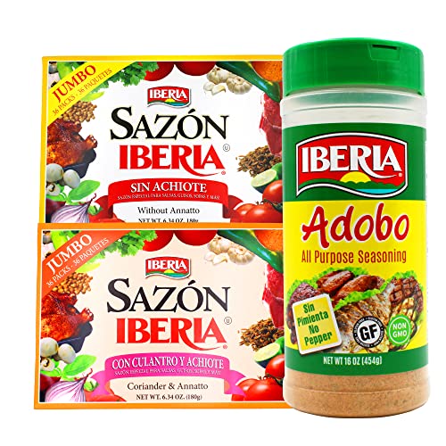 Sazon Iberia Jumbo Pack with Coriander and Achiote 6.34 Oz 36 Packs