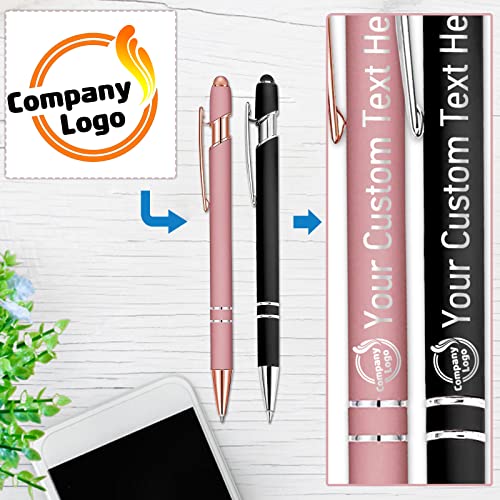 STREADVE Personalized Custom Pens with Name Engraved Logo Text Pen Customized Smooth Writing Pens Personalization Gift for Men Women Wedding Office Business Promotion, Blue