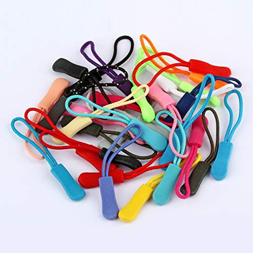 Luggage Zipper Pull Replacement for Backpack: YZSFIRM 10 Pcs Zipper Tab - Orange Heavy Duty Zipper Extender Cord for Bag Suitcase Jacket