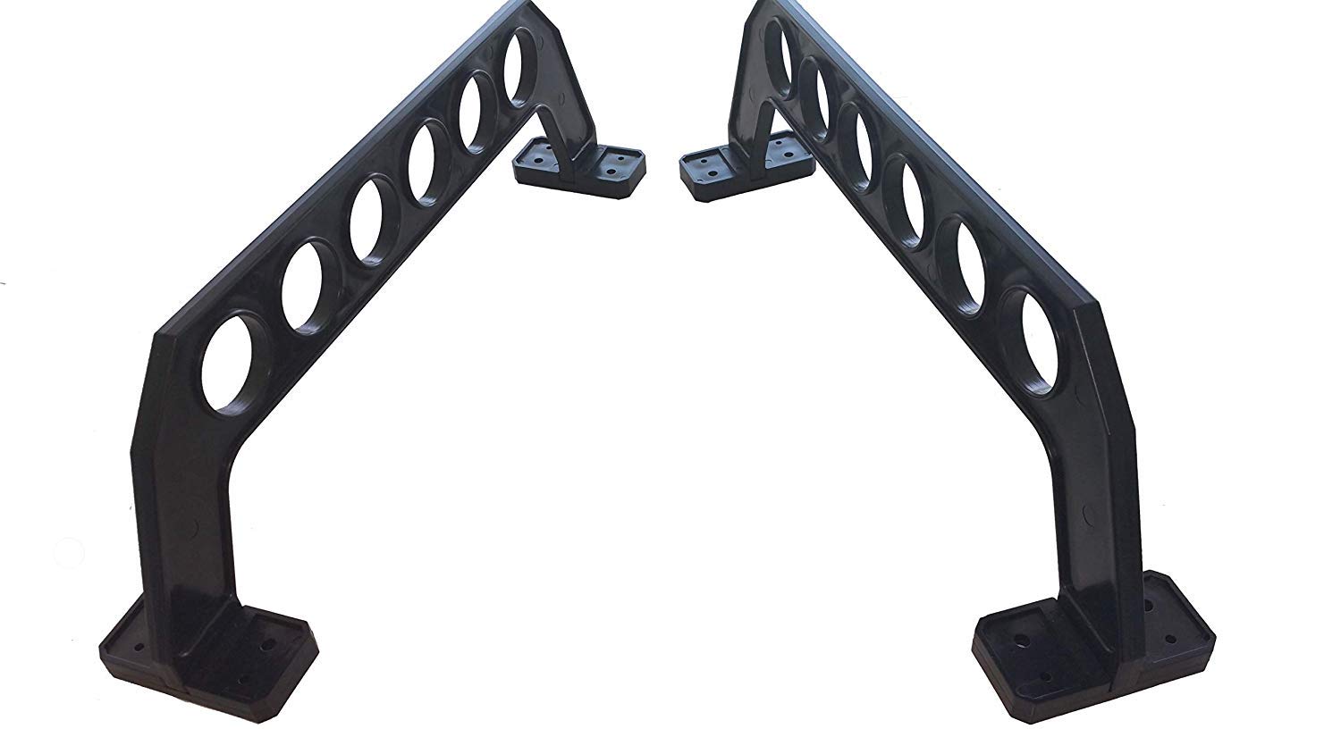 Cobra Storage Garage Door Storage Rack - 21" Black ABS Plastic Fishing Rod Holder - Ultimate Organization for Fishing Gear