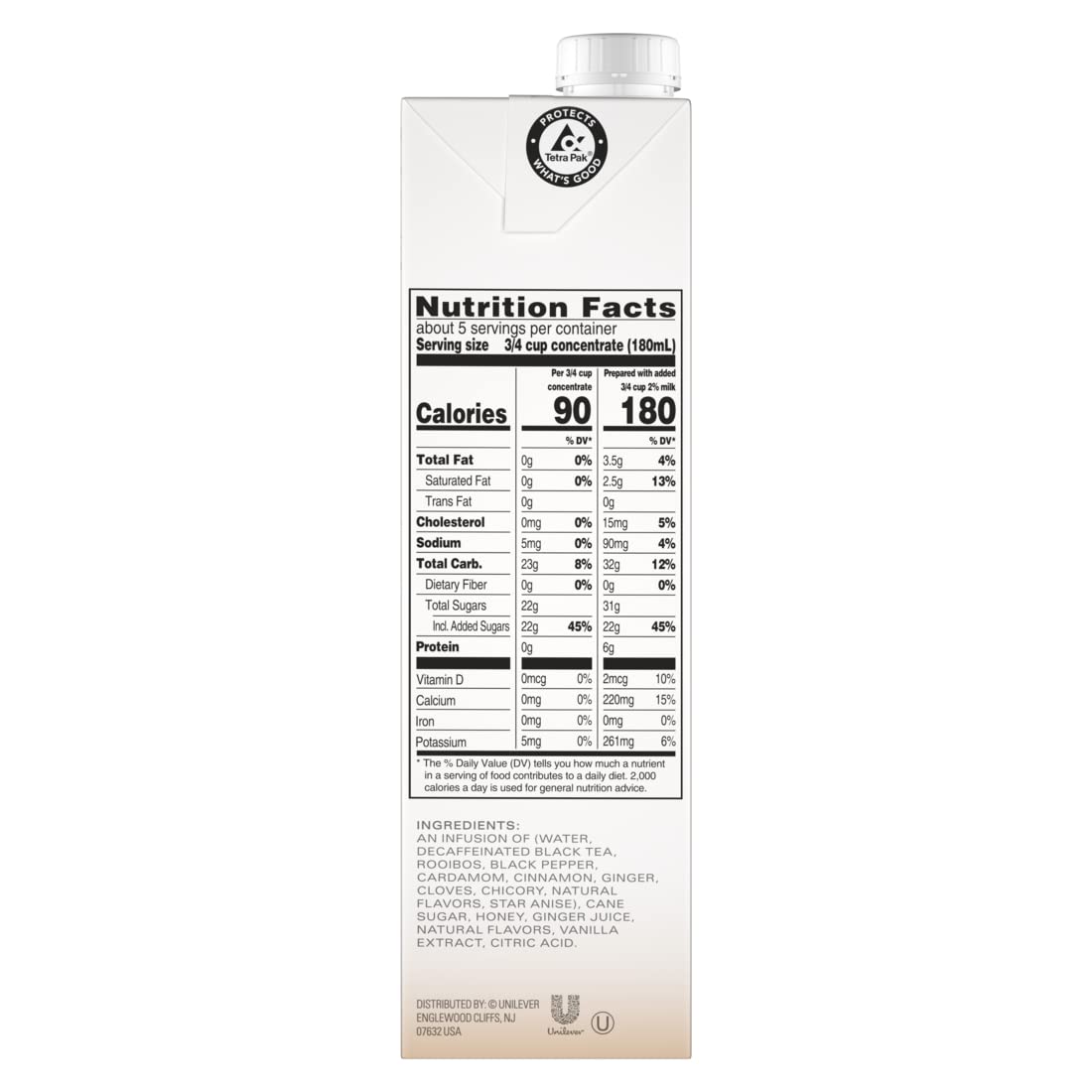 TAZO Decaf Chai Tea Latte, 32 FZ