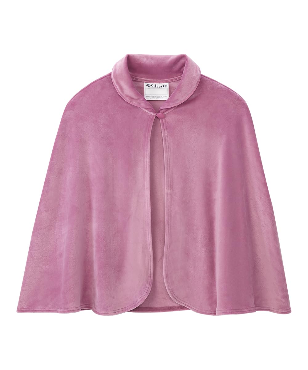 Silvert's Adaptive Clothing & Footwear Silverts Women's Easy On Cozy Sleep Cape - Mauve One Size