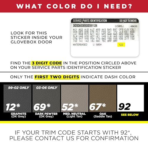 DashSkin Molded Dash Cover Cap Compatible with 2000-2006 Tahoe Suburban Yukon Avalanche & 1999-2006 Silverado Sierra in Black - Made in The USA