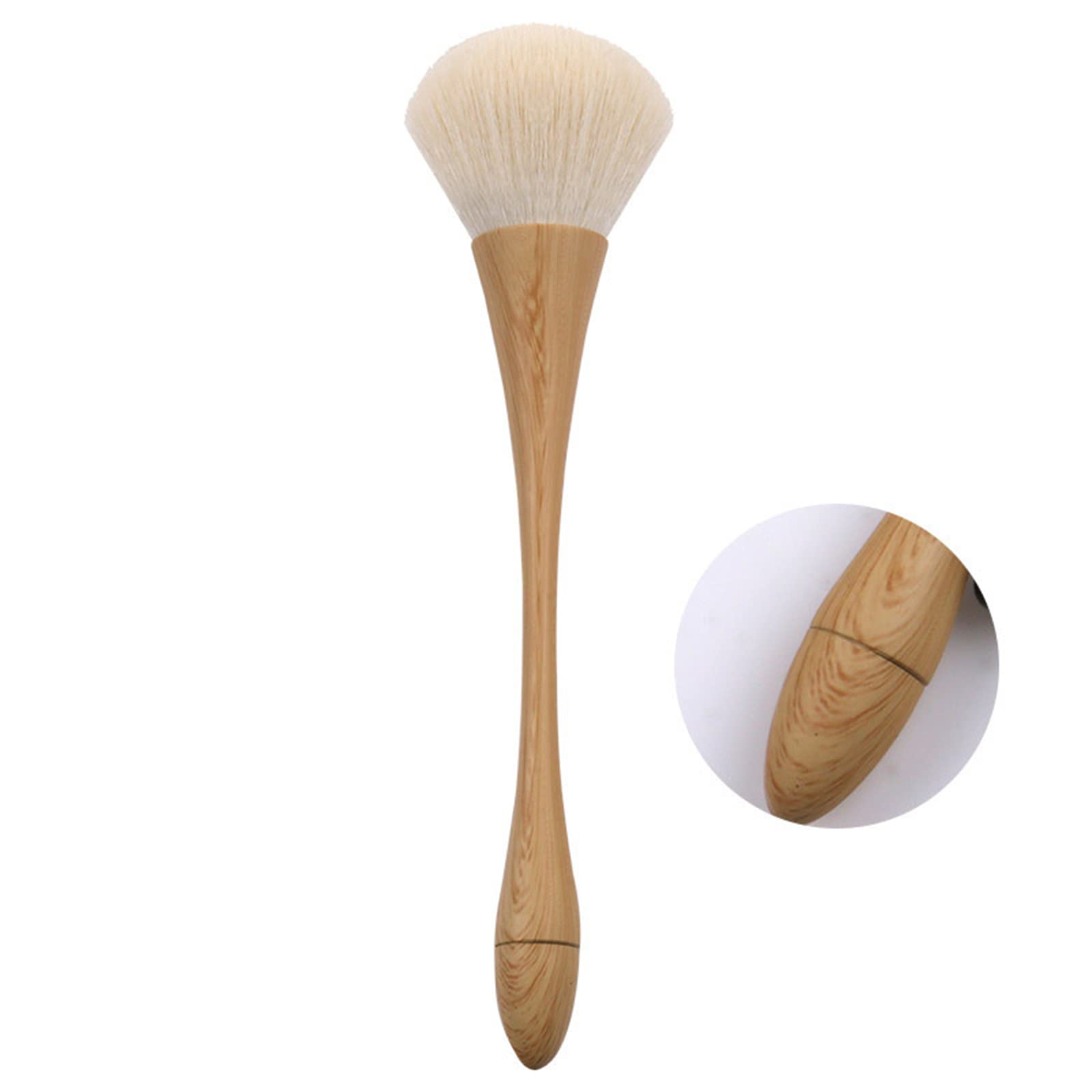 Makeup Brushes , Kabuki Makeup Brush,Professional Makeup Brushes Wooden Handle Cosmetics Brushes Foundation Concealer Powder Eye Make up Brushes (Wood color)