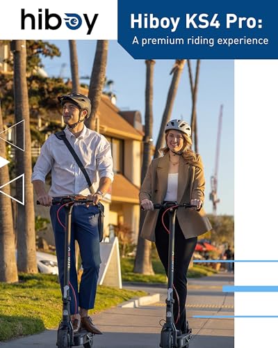 Hiboy KS4 Pro (Hiboy S2 Pro Updated Version) Electric Scooter, 500W Motor (Max 750W), 10" Honeycomb Tires, 25 Miles Long Range 19 MPH Foldable Commuti Electric Scooter Adults with Hiboy APP