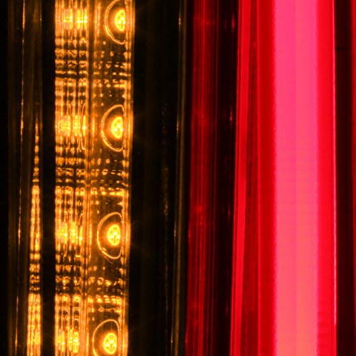 AKKON - For 2007 2008 2009 2012 2013 2014 Chevy Tahoe Suburban | GMC Yukon 2 in 1 LED Tail Lights Set - Black