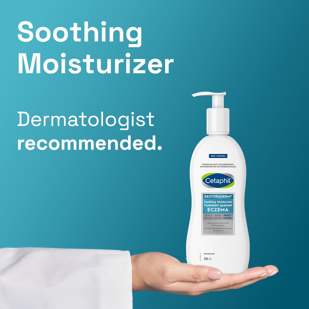 Cetaphil Pro Restoraderm Gentle Body Moisturizer, Eczema Calming, 10-Fluid Ounces