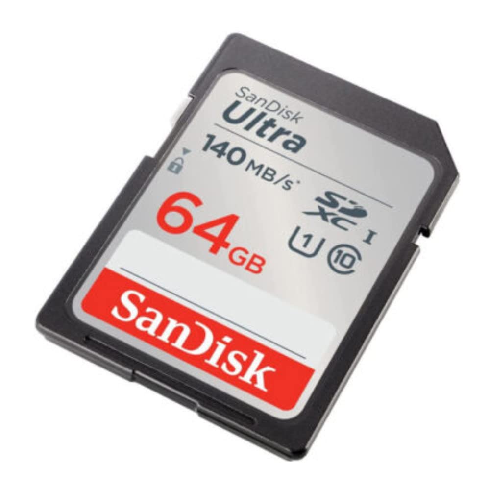 SanDisk 64GB Ultra Class 10 140 MB/s UHS-I SDXC Memory Card (5-Pack) Bundle with All-in-One High Speed Card Reader (6 Items)