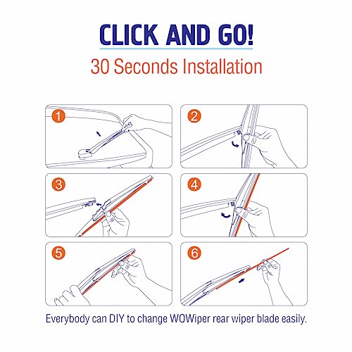WOWIPER 28 and 17 inch Windshield Wiper Blades (PACK of 2), OE Quality - Metal Base for 300% More Stable, Replacement for Nissan Altima 2013-2007 Maxima 14-09 +More