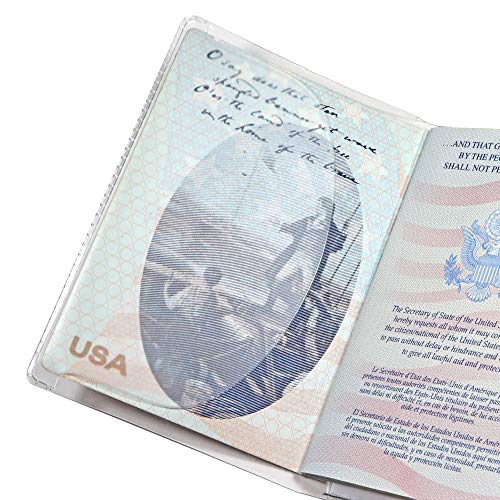 Millennial Essentials unisex-adult Waterproof Clear Passport Cover Plastic Passport Protector Vinyl ID Card Protector Case Holder Travel Pack of 6,