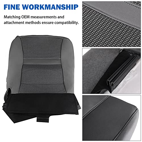 Bottom Seat Cover Replacement Cloth for Dodge Ram 2500 3500 2006 2007 2008 2009 2010 and 2006 2007 2008 2009 Ram 1500 -Breathable and Non-Slip Front Left Driver Side Seat Cushion Cover for Cars