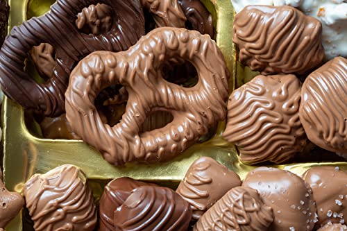 Chocolate Gift Basket, Candy Food Gifts Arrangement Platter, Gourmet Snack Box, Thanksgiving, Christmas, Holiday Present Idea, Corporate Him & Her, Men Women Sympathy Family Parties & Get Well- Bonnie & Pop