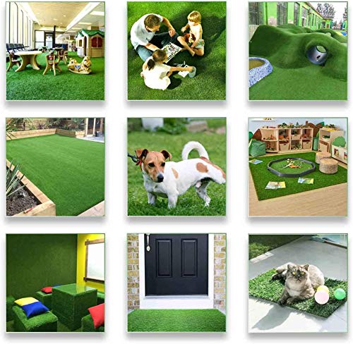 LITA Realistic Artificial Grass Turf Lawn Customized Size 5 x 53 Feet, 1.38" Indoor Outdoor Garden Lawn Landscape Synthetic Grass Mat Fake Grass Rug