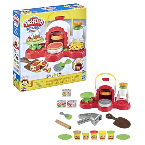 Play-Doh Stamp 'N Top Pizza Oven Toy with 5 Non-Toxic Colors