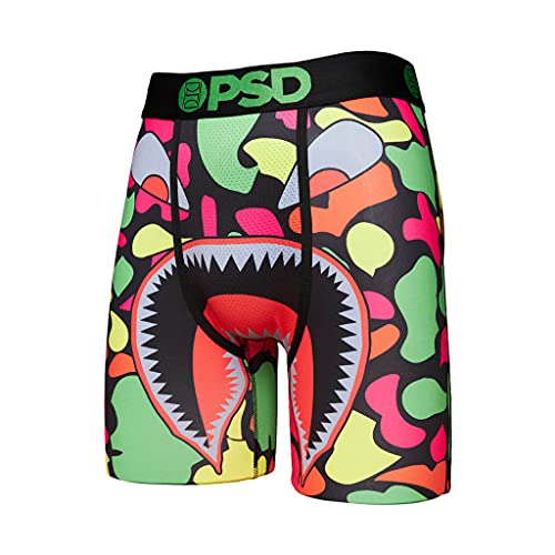 PSD Men's Highlighter Camo Wf Boxer Briefs, Multi, XL