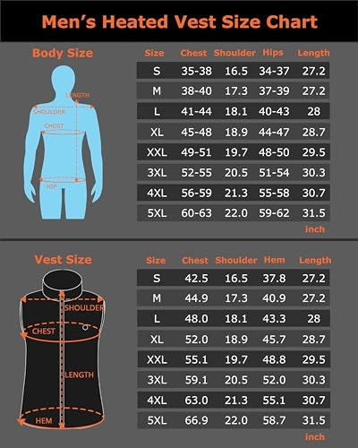 Venustas Men's Fleece Heated Vest with Battery Pack 7.4V, Lightweight Insulated Electric Vest