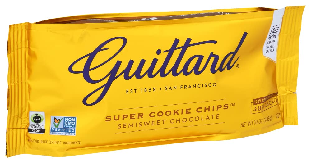 GUITTARD Super Cookie Chocolate Chip Chunks, 10 OZ