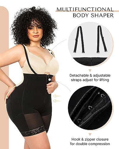 SHAPELLX Full Body Shaper for Women Tummy Control Shapewear Butt Lifter Fajas Colombianas Moldeadoras Shapewear Bodysuit S