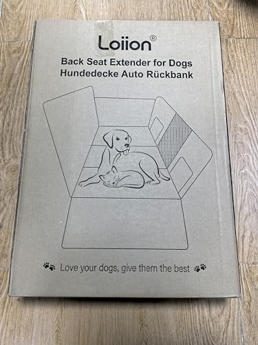 Back Seat Extender for Dogs, Dog Car Seat Cover Hard Bottom, Pet Seat Cover with Mesh Window, Dog Seat Covers for Car Travel Camping, Dog Hammock for Car, Truck, Dog Trunk Cover for SUV
