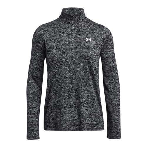 Under Armour Womens Tech Twist Quarter Zip, (444) Viral Blue / / Black, X-Small