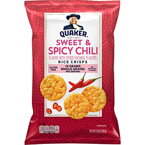 Quaker Rice Crisps, Sweet & Spicy Chili, 3.03 oz Bag