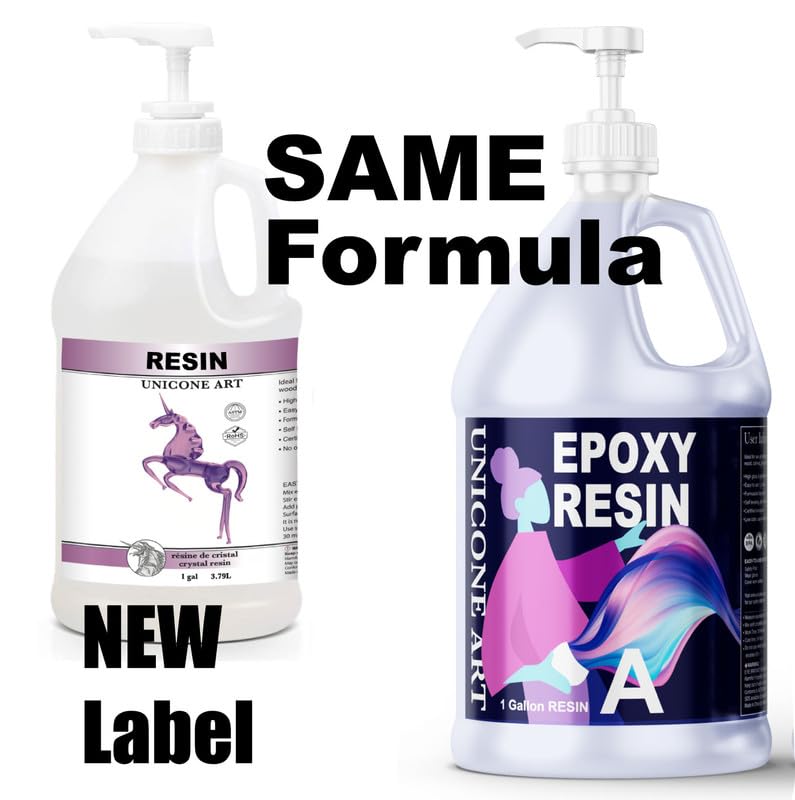 Epoxy Craft Kit 2 Gallon - Non-Toxic, Crystal Clear, Odor-Free, UV Resistant, High Gloss Art Resin - Craft Stunning Creations with Ease (2gal)