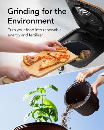 iDOO Electric Composter for Kitchen Counter, 3L Smart Kitchen Composter Countertop, Auto Home Compost Machine Odorless, Food Cycler Waste Composter Turn Waste to Pre-Compost for Plants (composter)