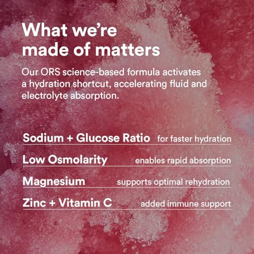 DripDrop Hydration - Berry - Electrolyte Drink Mix Single Serve Hydration Powder Packets | Non-GMO, Gluten Free, Vegan | 32 Sticks