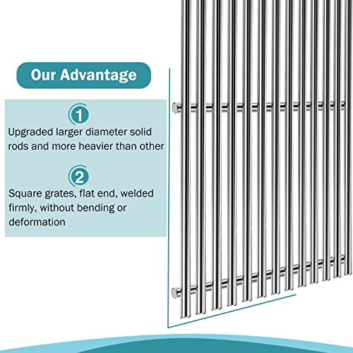 Criditpid 66097 18 7/8 inch Grill Grates for Weber Genesis II 400, II LX 400 Series, Genesis II E-410, S-410, SE-410, E-435, S-435 Grills, Cast Iron Cooking Grate Parts for Kitchenaid 740-0781, 66089