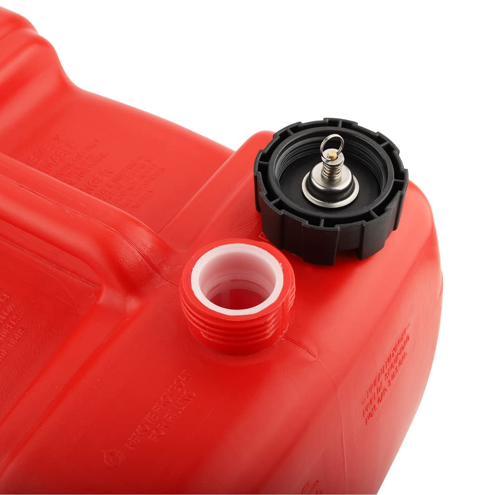 AloneGoer Portable Boat Fuel Gas tank 12L 3 Gallon Marine Outboard Gas Tank for YAMAHA Barco De Motor Fuera De Borda with Connector Replace Yamaha 6YL-24201-24-00 Portable Gas Tank