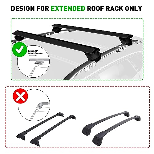 TOOENJOY Elevate Lift Assist Roof Rack, SUV Bike Kayak Carrier Elevating Assist Camping Multiple Loading